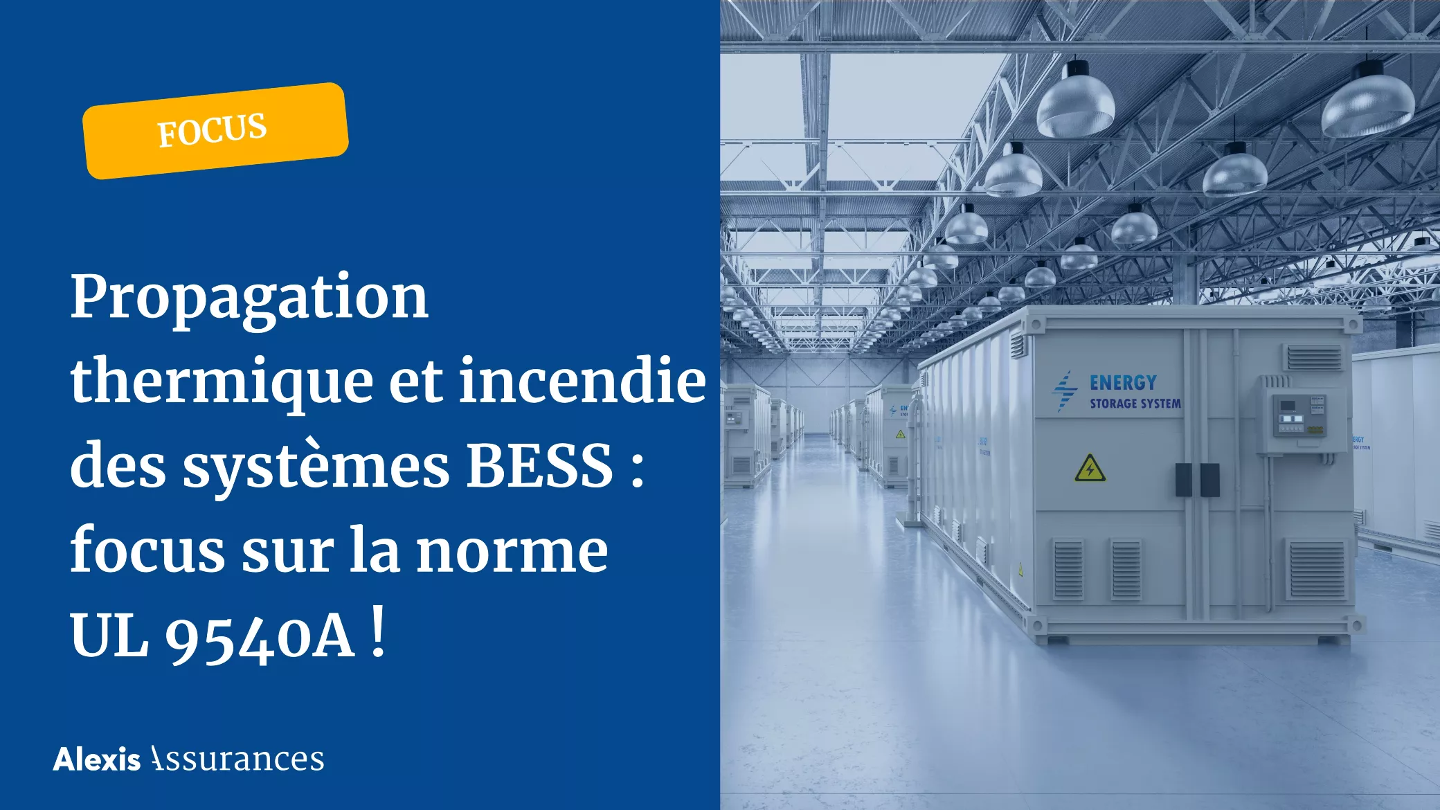 Norme UL 9540A – Test des systèmes BESS